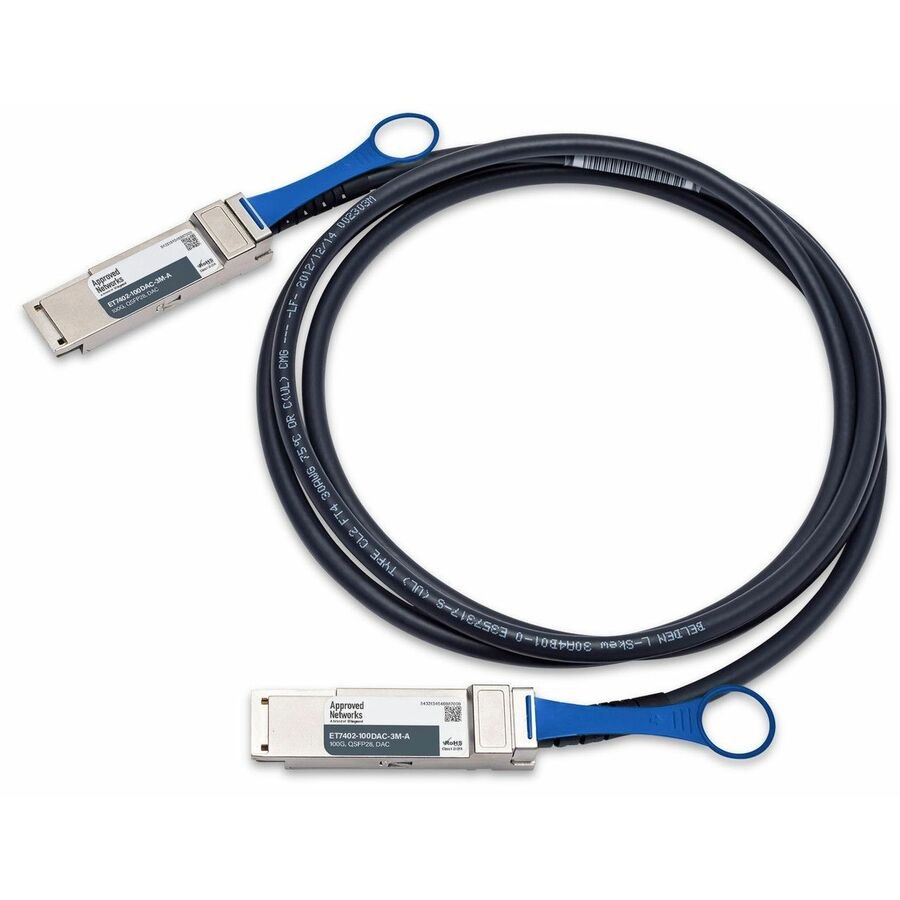 Approved Networks 100GBASE QSFP28 Passive DAC Cable (QSFP28 to QSFP28)