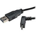 Tripp Lite by Eaton 6ft USB 2.0 High Speed Cable Reversible A to Up Angle 5Pin Micro B M/M