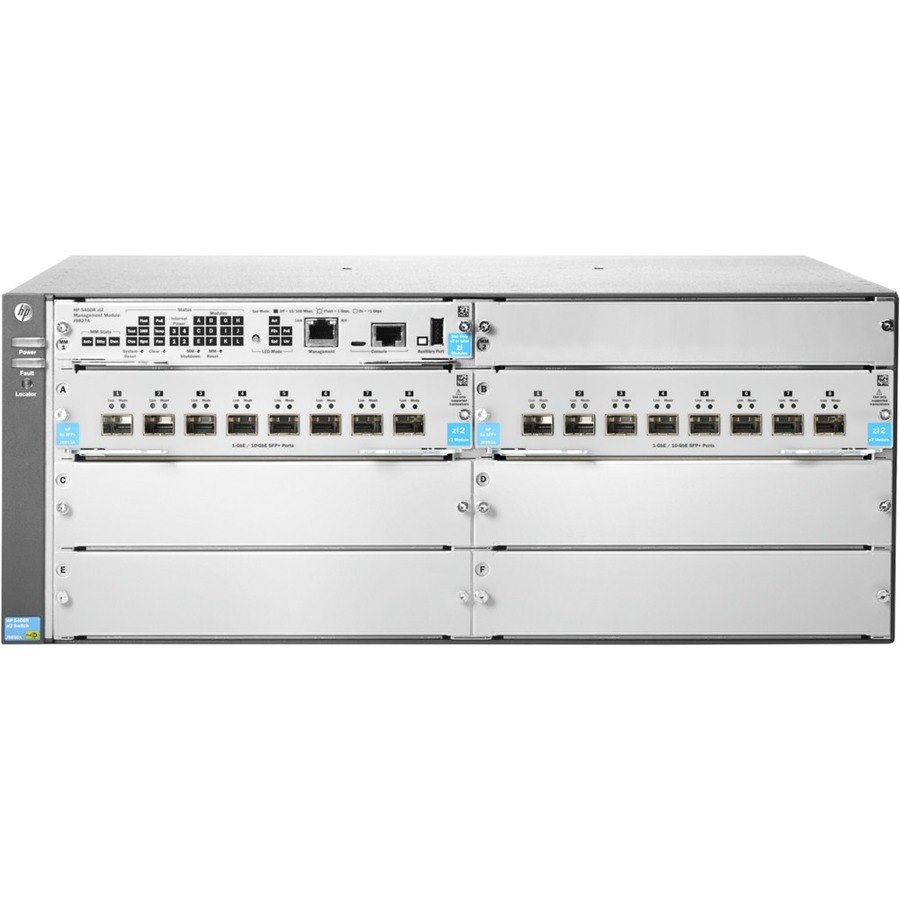 HPE 5400R zl2 5406R 16-port SFP+ (No PSU) v3 zl2 Manageable Layer 3 Switch - 10 Gigabit Ethernet - 10GBase-X