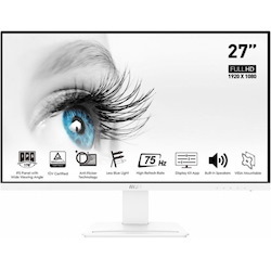 MSI Pro MP273W 27" Full HD LED LCD Monitor - 16:9 - White