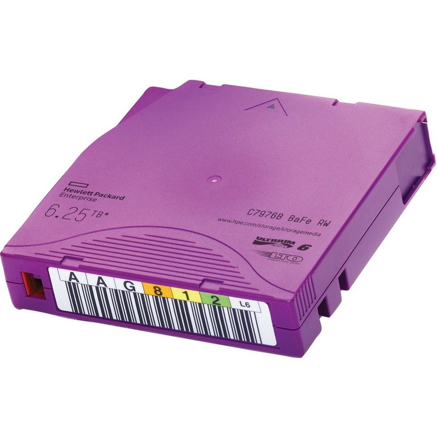 HPE LTO-6 Ultrium 6.25TB BaFe RW Custom Labeled Data Cartridge 20 Pack