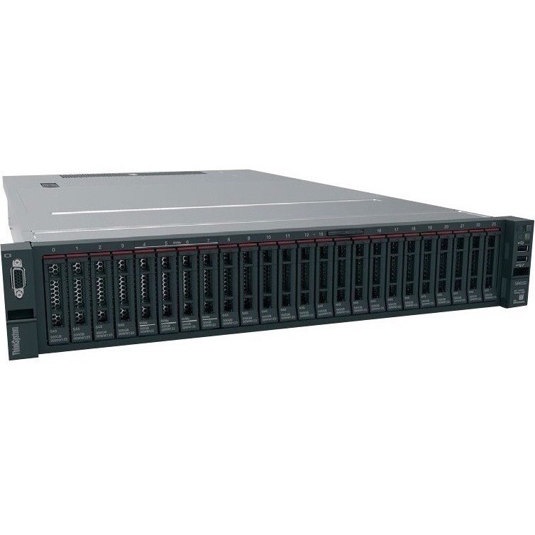 Lenovo ThinkSystem SR650 7X06A0PNNA 2U Rack Server - 2 x Intel Xeon Silver 4214 2.20 GHz - 192 GB RAM - 6.50 TB SSD - (2 x 3.2TB, 2 x 128GB) SSD Configuration - 12Gb/s SAS Controller