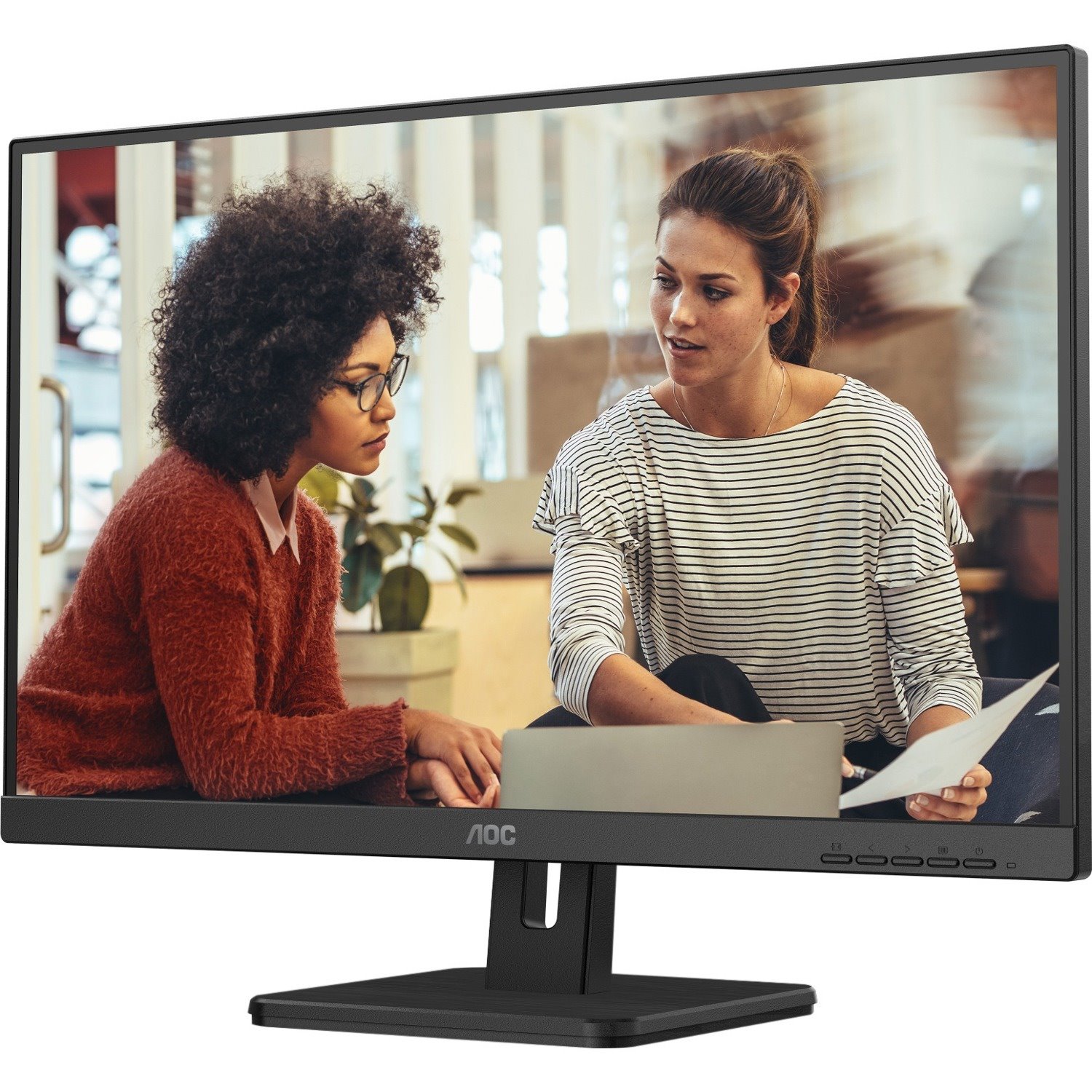 AOC 24E3UM 24" Class Full HD LCD Monitor - 16:9 - Textured Black