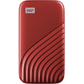 WD My Passport WDBAGF0020BRD-WESN 2 TB Portable Solid State Drive - External - Red