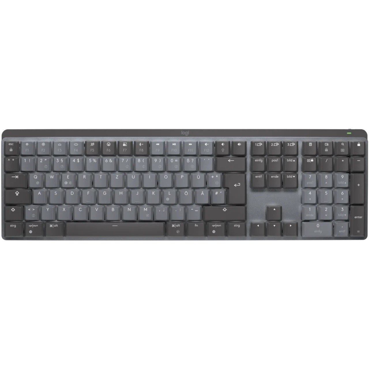 Logitech MX Mechanical Keyboard - Wireless Connectivity - French - AZERTY Layout - Graphite Grey