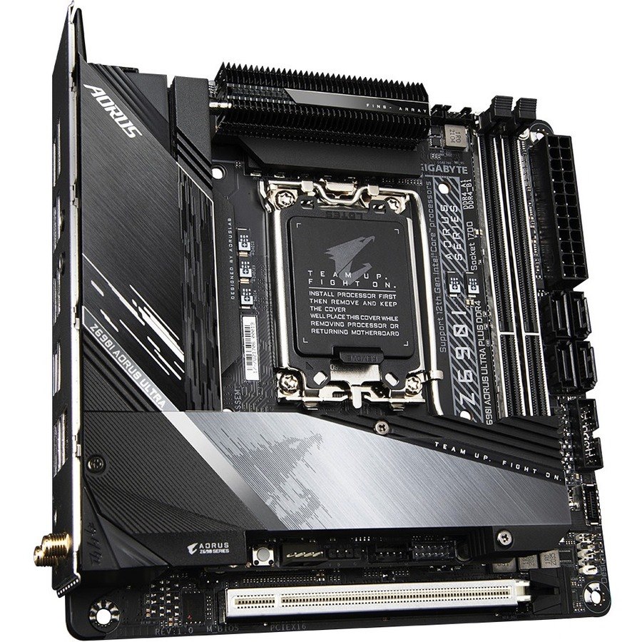 Aorus Z690I ULTRA Plus DDR4 Gaming Desktop Motherboard - Intel Z690 Chipset - Socket LGA-1700 - Intel Optane Memory Ready - Mini ITX
