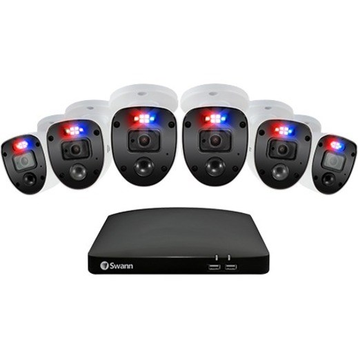 Swann Enforcer SWDVK-846806SL 8 Channel Night Vision Wired Video Surveillance System 1 TB HDD