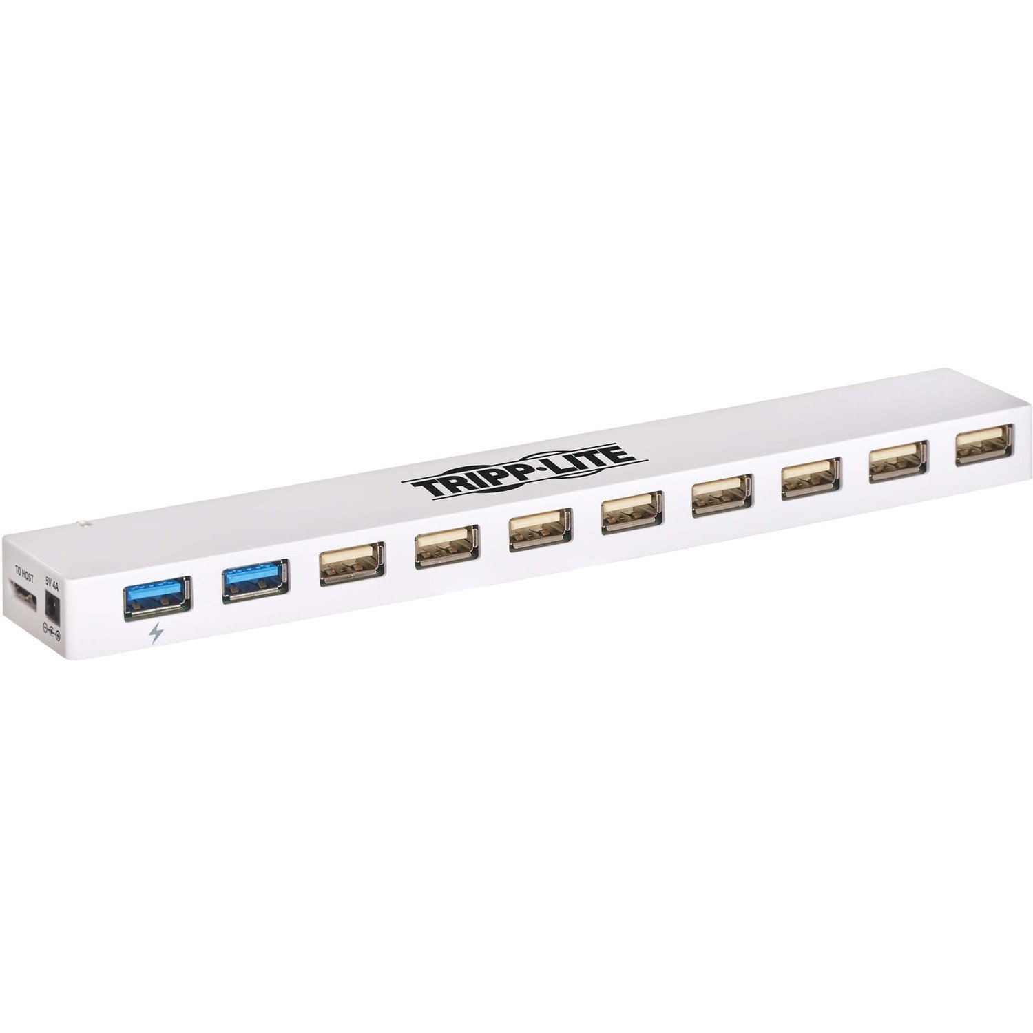 Tripp Lite by Eaton 10-Port USB 3.x (5Gbps) / USB 2.0 Combo Hub - USB Charging, 2 USB 3.x & 8 USB 2.0 Ports