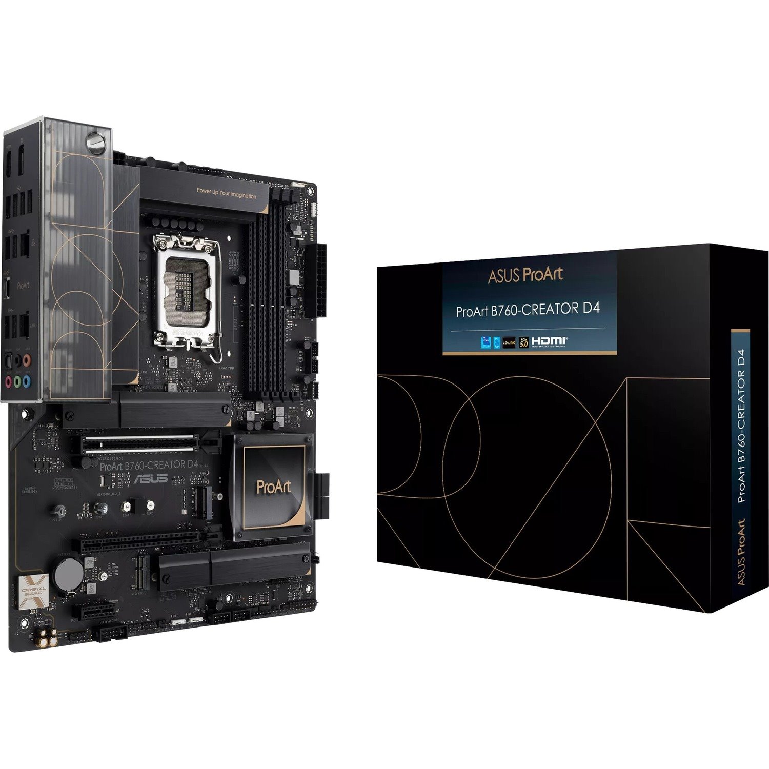 Asus ProArt B760-CREATOR D4 Desktop Motherboard - Intel B760 Chipset - Socket LGA-1700 - ATX