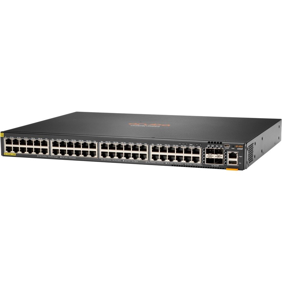 HPE CX 6200 48 Ports Manageable Ethernet Switch - Gigabit Ethernet, 10 Gigabit Ethernet - 10/100/1000Base-T, 10GBase-X - TAA Compliant