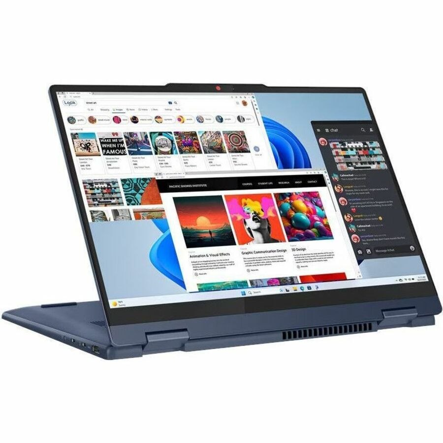 Lenovo IdeaPad 5 14AHP9 83DR000SUS 14" Touchscreen Convertible 2 in 1 Notebook - WUXGA - AMD Ryzen 5 8645HS - 16 GB - 1 TB SSD - English (US) Keyboard - Cosmic Blue
