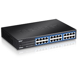 TRENDnet 24-Port Unmanaged Gigabit GREENnet Desktop Switch, Ethernet Network Switch, 24 x 10-100-1000 Gigabit Ethernet RJ-45 Ports, 48Gbps Switching Capacity, Lifetime Protection, Black, TEG-S24DG