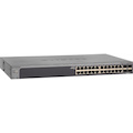 Netgear ProSafe S3300 S3300-28X 24 Ports Manageable Ethernet Switch - 10/100/1000Base-T, 10GBase-X