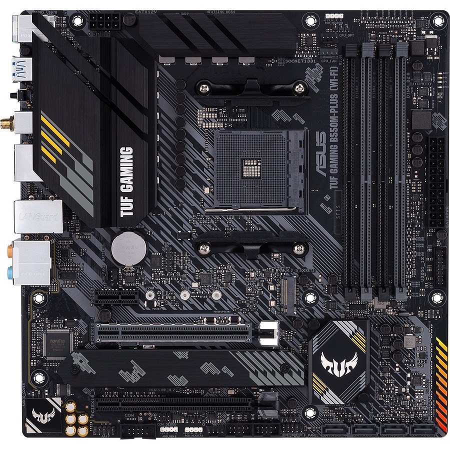 TUF GAMING B550M-PLUS (WI-FI) Desktop Motherboard - AMD Chipset - Socket AM4 - Micro ATX