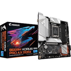 Aorus Ultra Durable B660M AORUS PRO AX DDR4 Gaming Desktop Motherboard - Intel B660 Chipset - Socket LGA-1700 - Intel Optane Memory Ready - Micro ATX