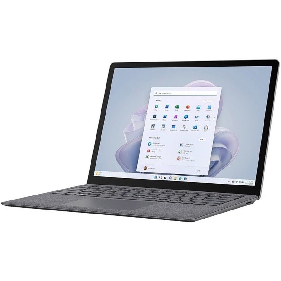 Microsoft Surface Laptop 5 34.3 cm (13.5") Touchscreen Notebook - 2256 x 1504 - Intel Core i5 12th Gen i5-1245U Deca-core (10 Core) - Intel Evo Platform - 8 GB Total RAM - 8 GB On-board Memory - 256 GB SSD - Platinum