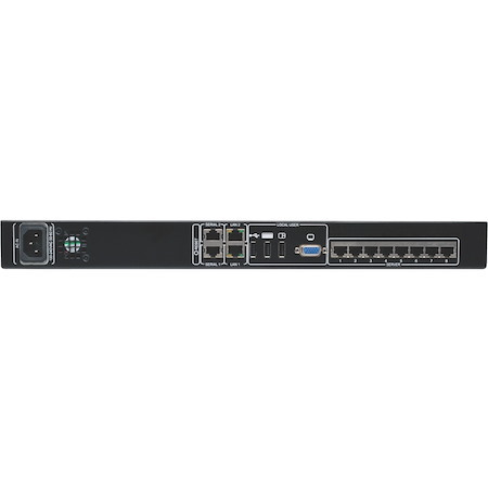 Tripp Lite by Eaton NetCommander 8-Port Cat5 KVM over IP Switch - 1 Remote + 1 Local User, 1U Rack-Mount