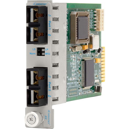 iConverter 1000Mbps Gigabit Ethernet Fiber to Fiber Media Converter SC Multimode 550m to Single-Mode 12km Module