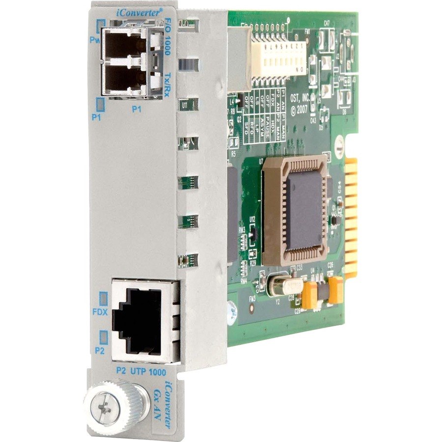 iConverter 1000Mbps Gigabit Ethernet Fiber Media Converter RJ45 LC Multimode 550m Module