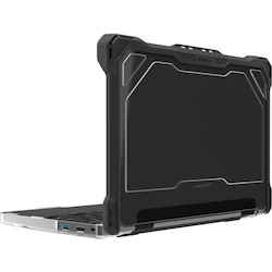 MAXCases Extreme Shell-L Rugged New Case for Lenovo Chromebook - Textured Grip - Black/Clear - TAA Compliant