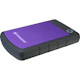 Transcend StoreJet 25H3P 2 TB Portable Hard Drive - 2.5" External - SATA - Purple
