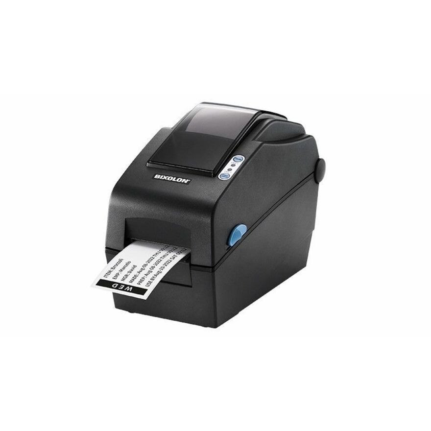 Bixolon SLP-DX220 Desktop, Healthcare, Coffee Shop, Post & Parcel, Retail Direct Thermal Printer - Monochrome - Label Print - USB - Serial - Bluetooth - Dark Grey