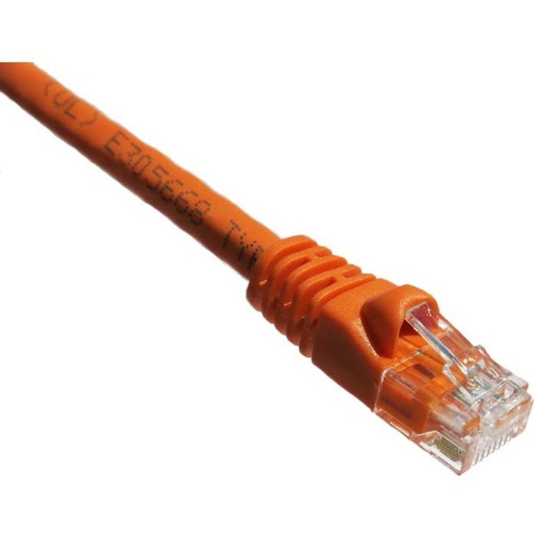 Axiom 2FT CAT6A 650mhz Patch Cable Molded Boot (Orange) - TAA Compliant