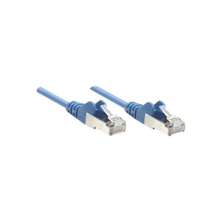 Intellinet Network Patch Cable, Cat6, 7.5m, Blue, CCA, U/UTP, PVC, RJ45, Gold Plated Contacts, Snagless, Booted, Lifetime Warranty, Polybag