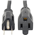 Tripp Lite by Eaton 1ft Power Cord Extension Y Splitter Cable 5-15P to 5-15R 10A 18AWG 1'