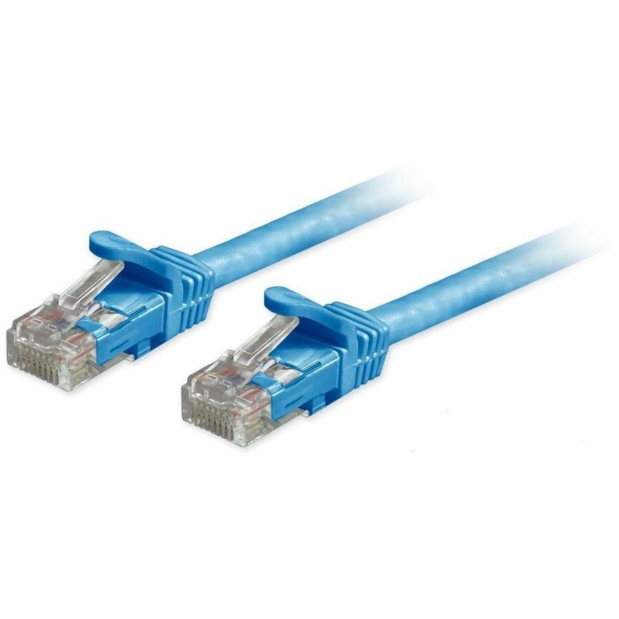 Comprehensive Cat6a Unshielded (UTP) Snagless Ethernet Patch Cable Blue 1ft