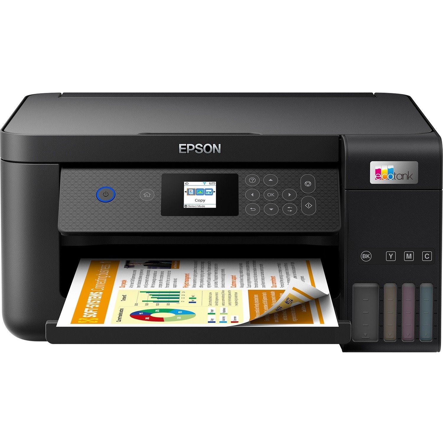 Epson EcoTank ET-2851 Wireless Inkjet Multifunction Printer - Colour - Black