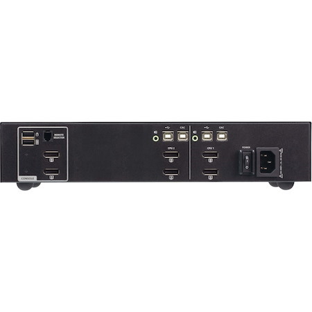 ATEN CS1142DP4C 2-Port USB DisplayPort Dual Display Secure KVM Switch with CAC