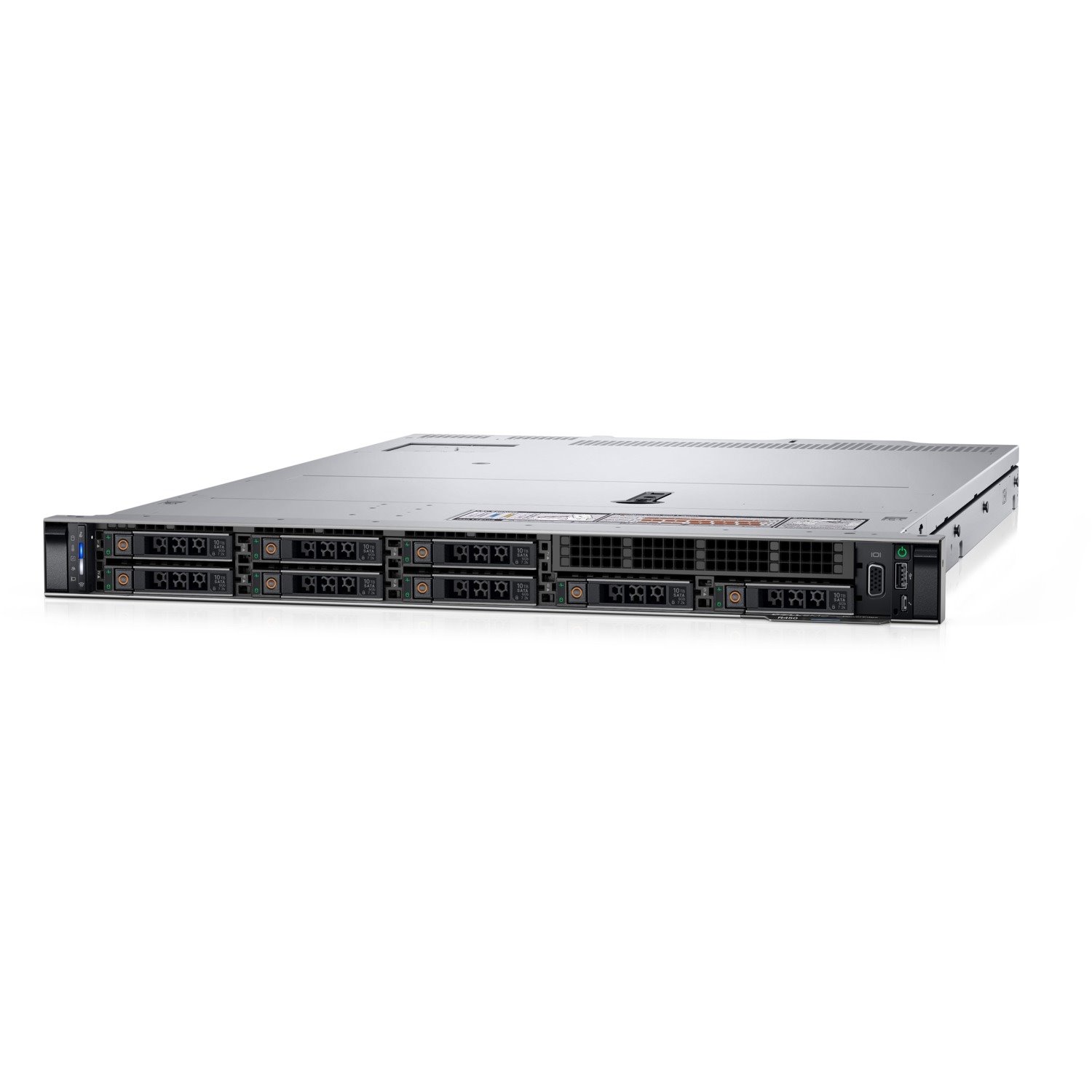 Dell PowerEdge R450 1U Rack-mountable Server - 1 x Intel Xeon Silver 4310 2.10 GHz - 16 GB RAM - 480 GB SSD - (1 x 480GB) SSD Configuration - Serial ATA, Serial Attached SCSI (SAS) Controller