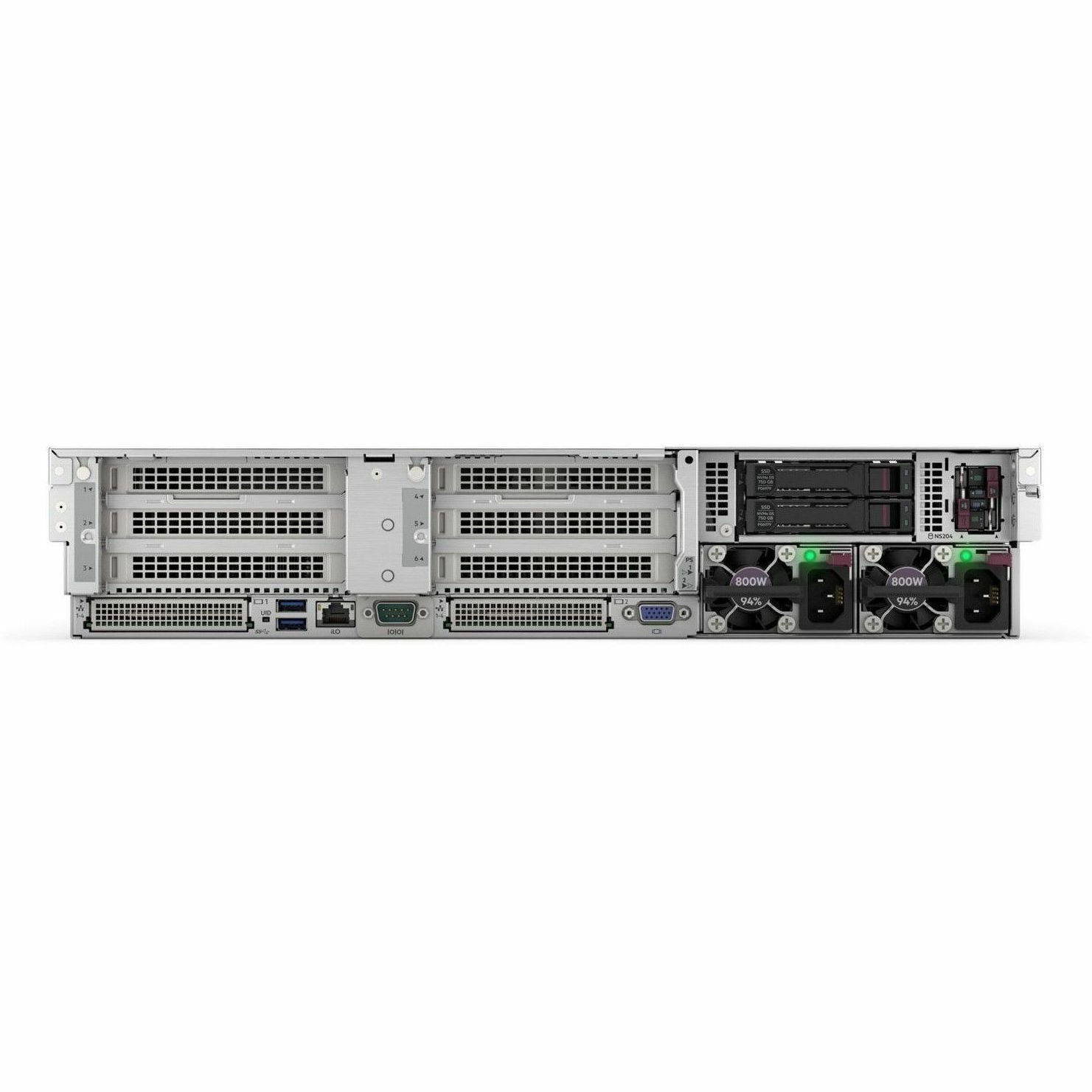 HPE ProLiant DL385 G11 2U Rack Server - 1 x AMD EPYC 9124 2.70 GHz - 64 GB RAM - 960 GB SSD - (2 x 480GB) SSD Configuration - 12Gb/s SAS Controller