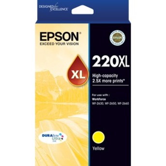 Epson DURABrite Ultra 220XL Original High Yield Inkjet Ink Cartridge - Yellow - 1 Pack