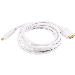 Monoprice 10ft 32AWG Mini DisplayPort to DVI Cable - White