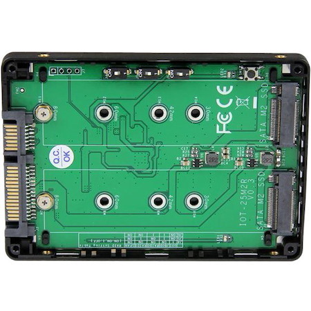StarTech.com Dual M.2 SATA Adapter with RAID - 2x M.2 SSDs to 2.5in SATA (6Gbps) RAID Adapter Converter with TRIM Support