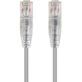 Monoprice SlimRun Cat6 28AWG UTP Ethernet Network Cable, 10ft Gray