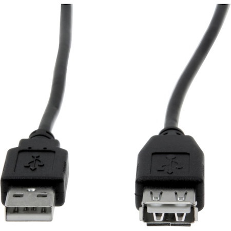 Rocstor Premium 6 ft USB 2.0 Extension Cable A Male to A Female - M/F - USB - 6 ft - 1 Pack - 1 x Type A Male - 1 x Type A Female -Black - USB A MALE TO A FEMALE CABLE