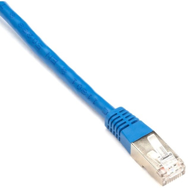Black Box CAT6 250-MHz Stranded Patch Cable Slim Molded Boot - S/FTP, CM PVC, Blue, 2FT