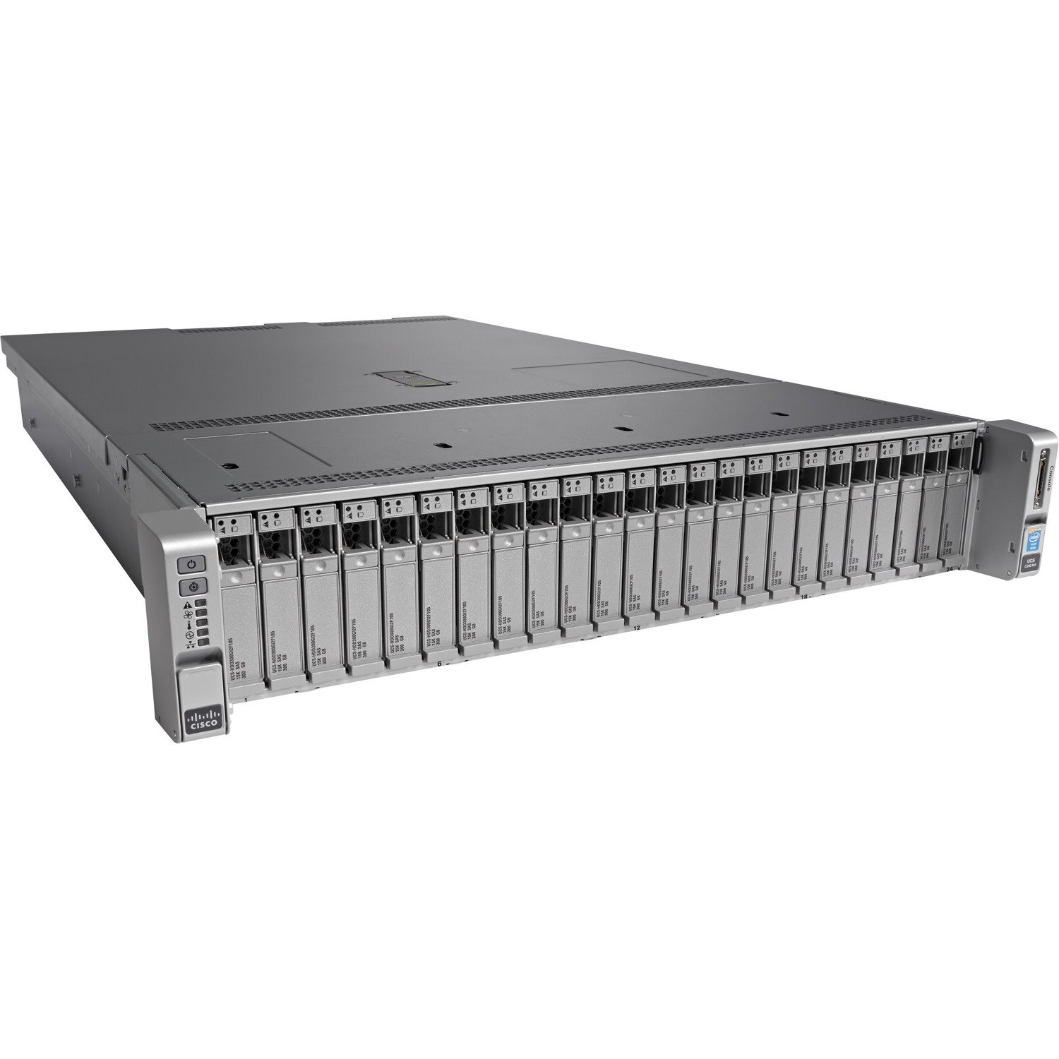 Cisco C240 M4 2U Rack Server - 2 x Intel Xeon E5-2630 v3 2.40 GHz - 64 GB RAM - 12Gb/s SAS, Serial ATA Controller