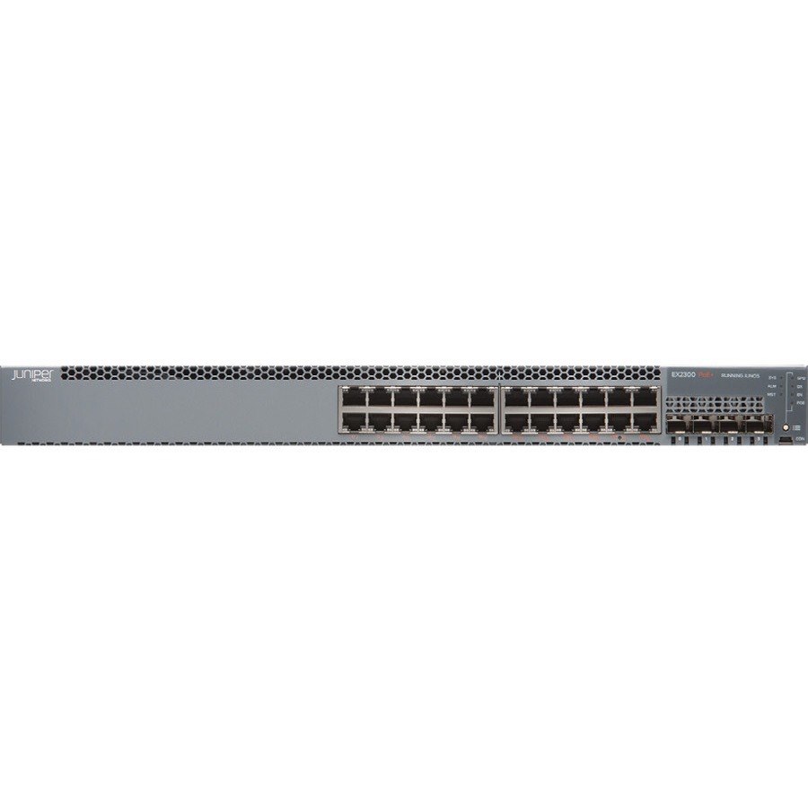 Juniper EX2300 EX2300-24T 24 Ports Manageable Layer 3 Switch - Gigabit Ethernet, 10 Gigabit Ethernet - 10/100/1000Base-T, 10GBase-X - TAA Compliant