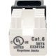 Tripp Lite by Eaton Cat6/Cat5e 110 Style Punch Down Keystone Jack - Black, 10-Pack, TAA