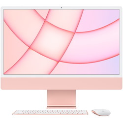 Apple iMac MJVA3B/A All-in-One Computer - Apple M1 Octa-core (8 Core) - 8 GB RAM - 256 GB SSD - 61 cm (24") 4.5K 4480 x 2520 - Desktop - Pink