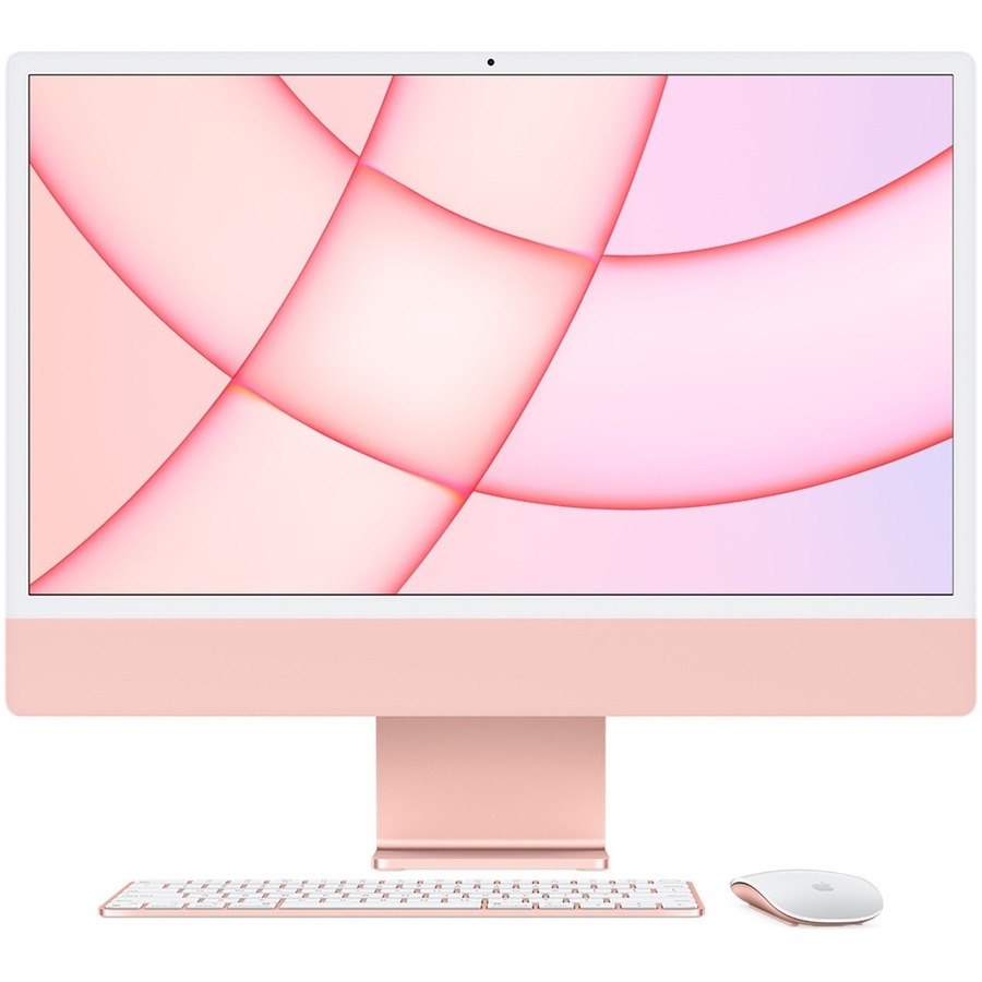 Apple iMac MGPN3X/A All-in-One Computer - Apple M1 Octa-core (8 Core) - 8 GB RAM - 512 GB SSD - 61 cm (24") 4.5K 4480 x 2520 - Desktop - Pink
