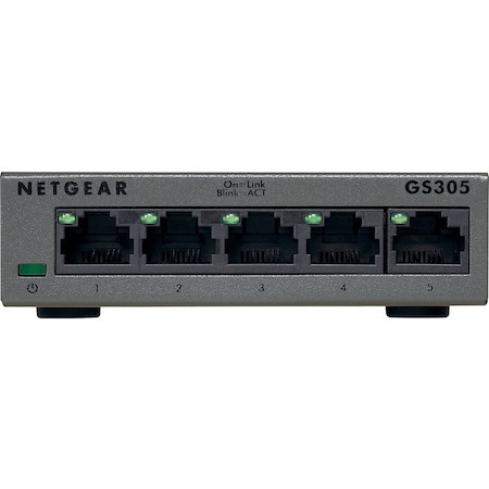 Netgear 300 GS305 5 Ports Ethernet Switch - Gigabit Ethernet - 10/100/1000Base-T