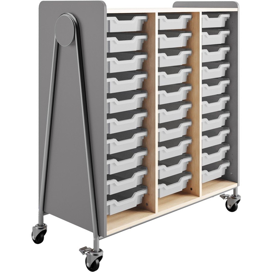 Safco Whiffle Typical Triple Rolling Storage Cart