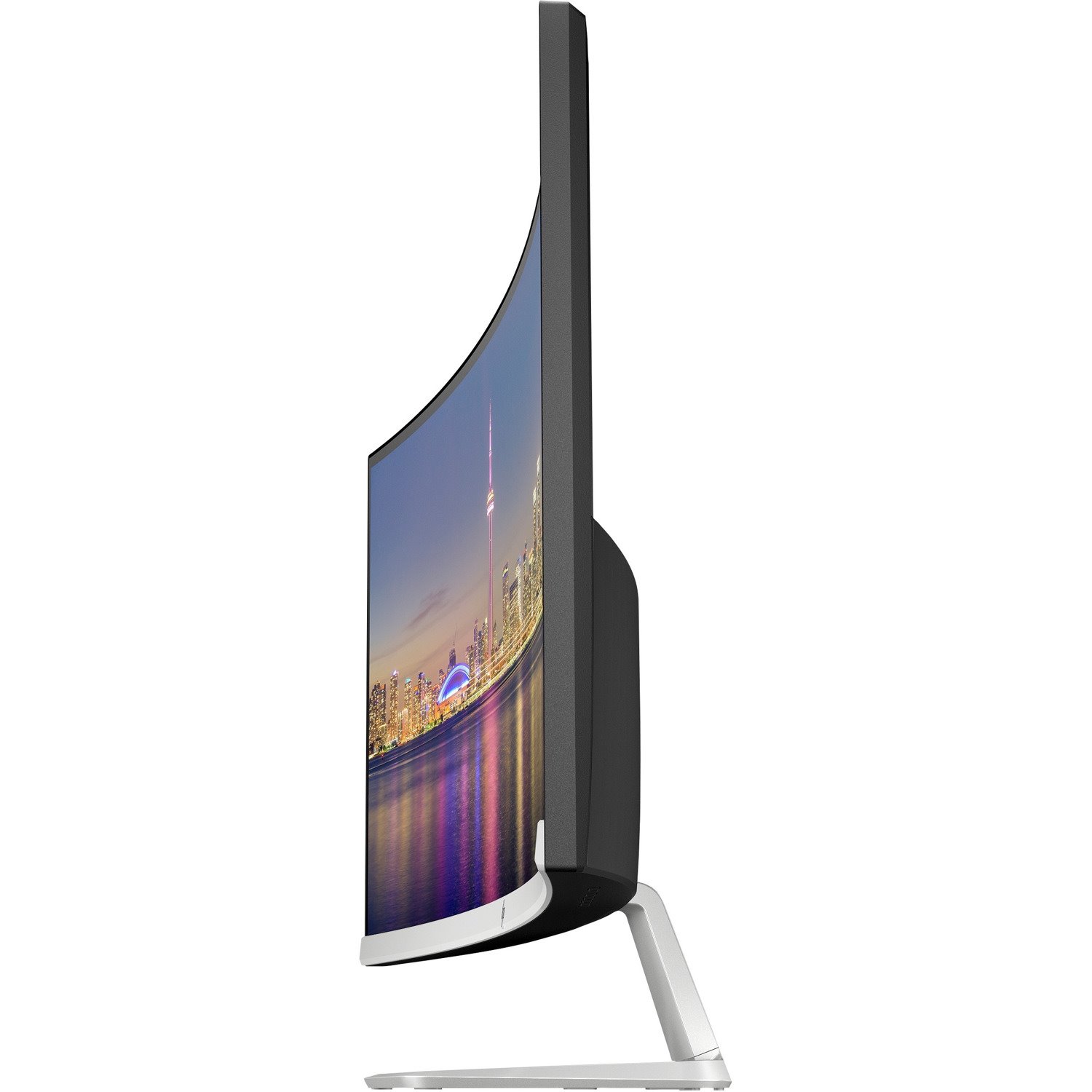 HP 34f 86.4 cm (34") WQHD Curved Screen LED LCD Monitor - 16:9 - Grey