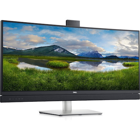 Dell C3422WE 34" Class Webcam WQHD Curved Screen LCD Monitor - 21:9 - Platinum Silver