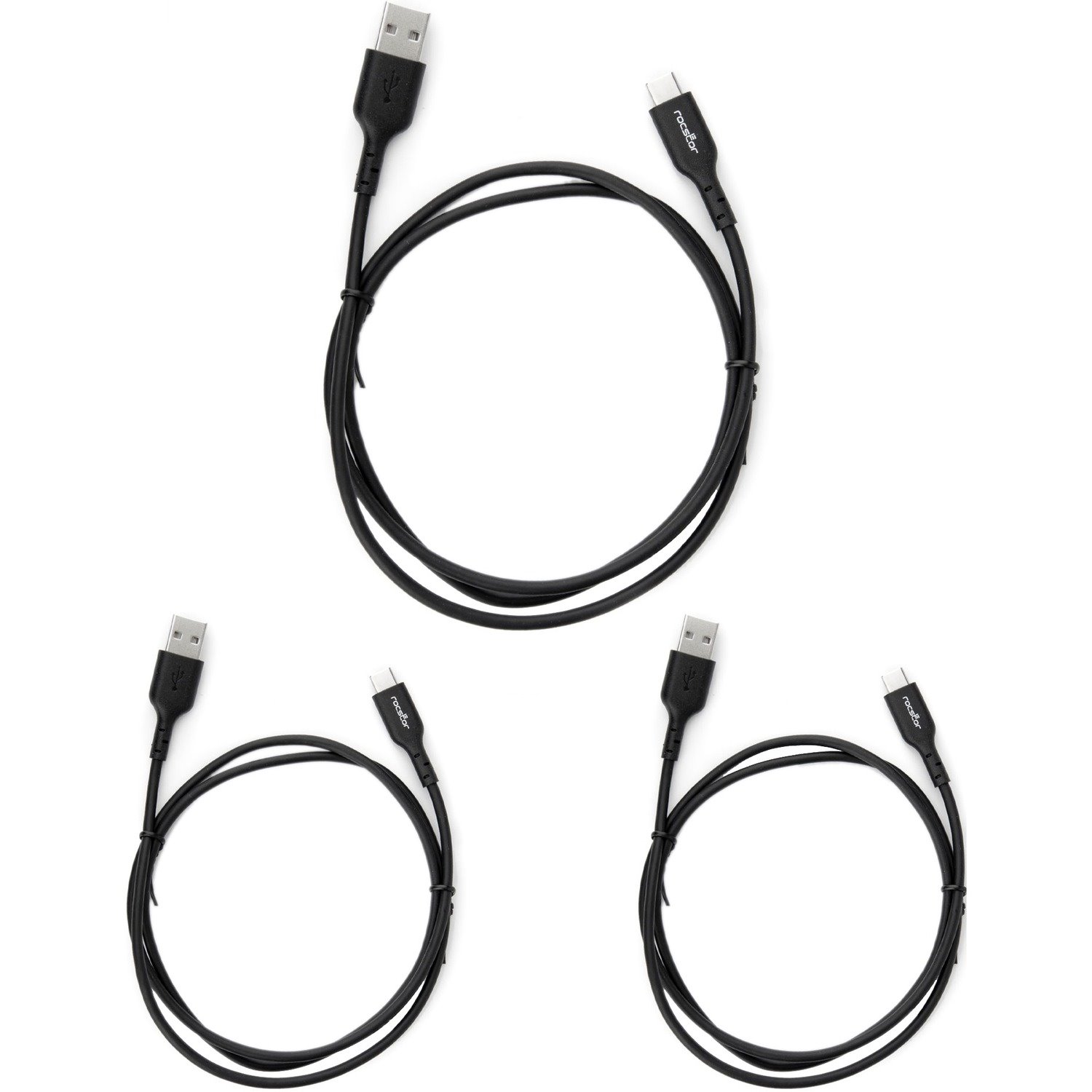 Rocstor Premium USB Data Transfer Cable (3-Pack)